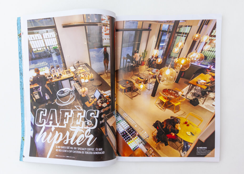 portada revista cuina ruta cafés Barcelona